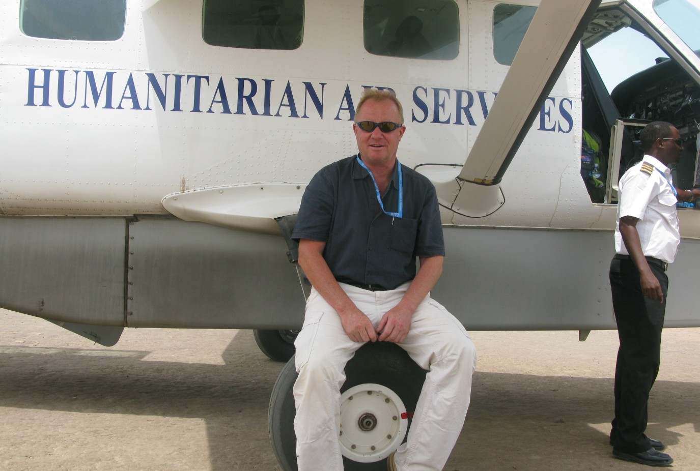 Alastair at work in South Sudan