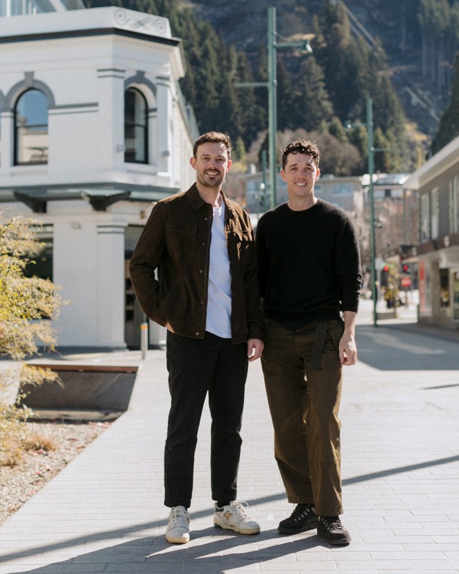 CAPTION Deadly Ponies Steven Boyd left and Liam Bowden in Queenstown