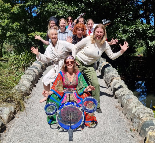 Cast of Sitcom Insanity cant wait for the show to start