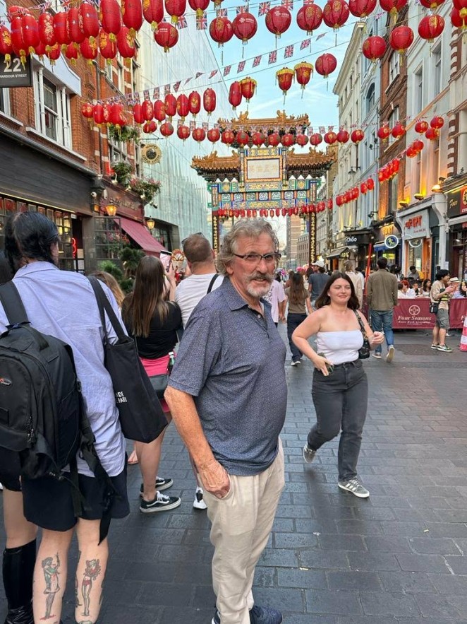 Colin on a trip to China