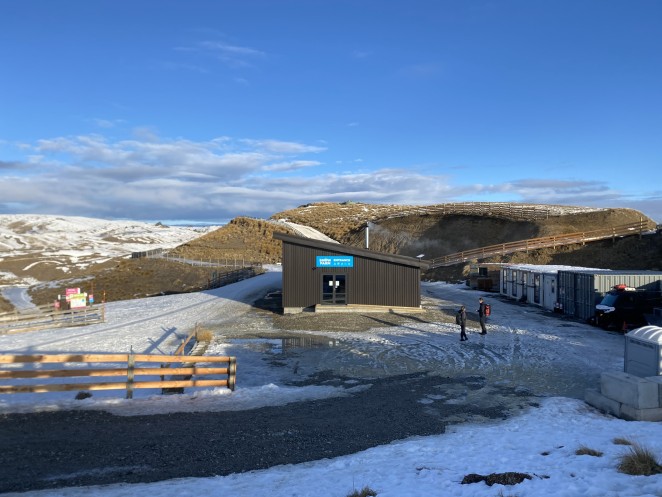 Construction of the new base building at Snow Farm located at the start of the ski areas main trails
