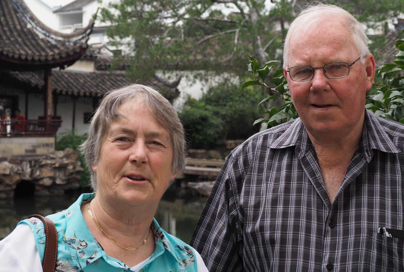 Elaine and Ian in Beijing in 2017