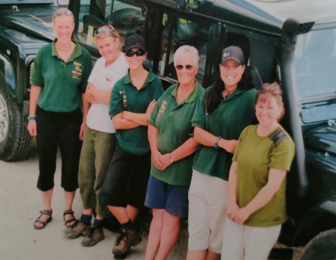Fran third from right and the gang during her Nomad Safaris driver guide days copy