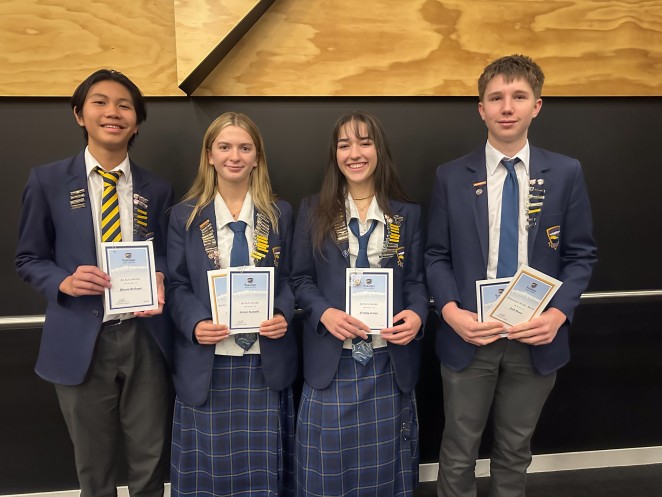 From left Bloom Beduya Grace Kunath Trinity Jones Jack Busst