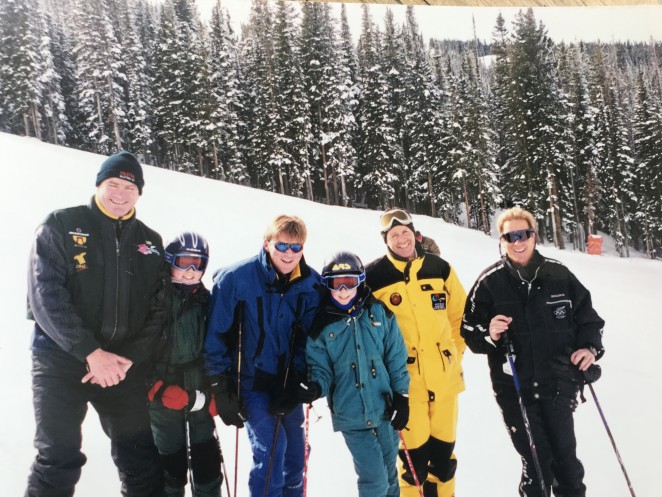 From left Wayne Cafe Sarah Skinner Fraser Skinner Rachel Turner unidentified and Jeff Turner at the 24 Hours of Aspen event