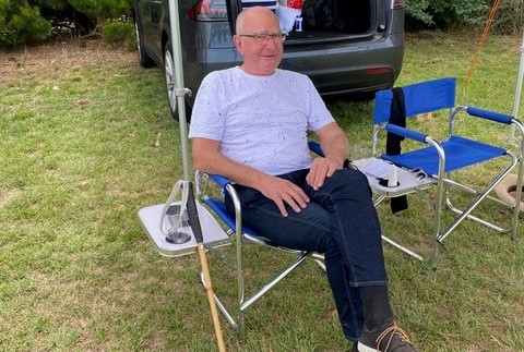 Ian enjoying a polo match