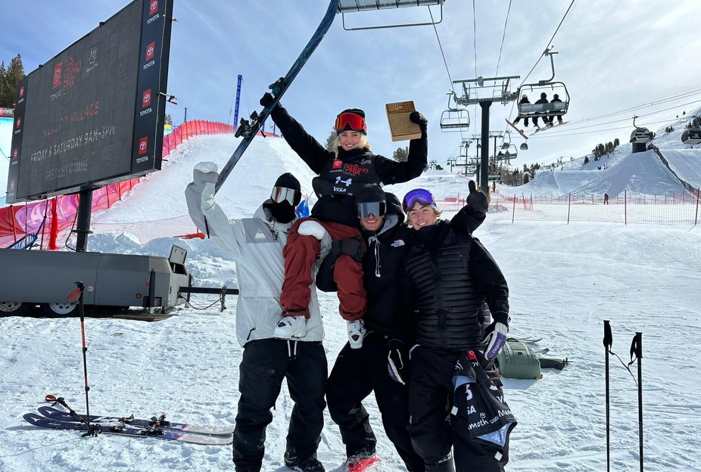 Image Two Ruby with Teammates and Coach