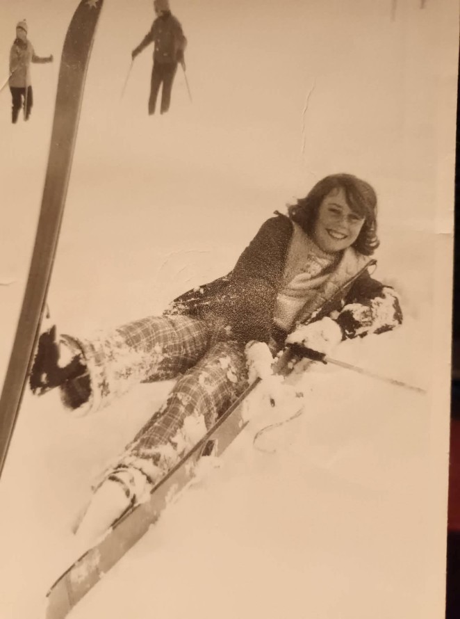 Julia skiing at Coronet Peak aged 12