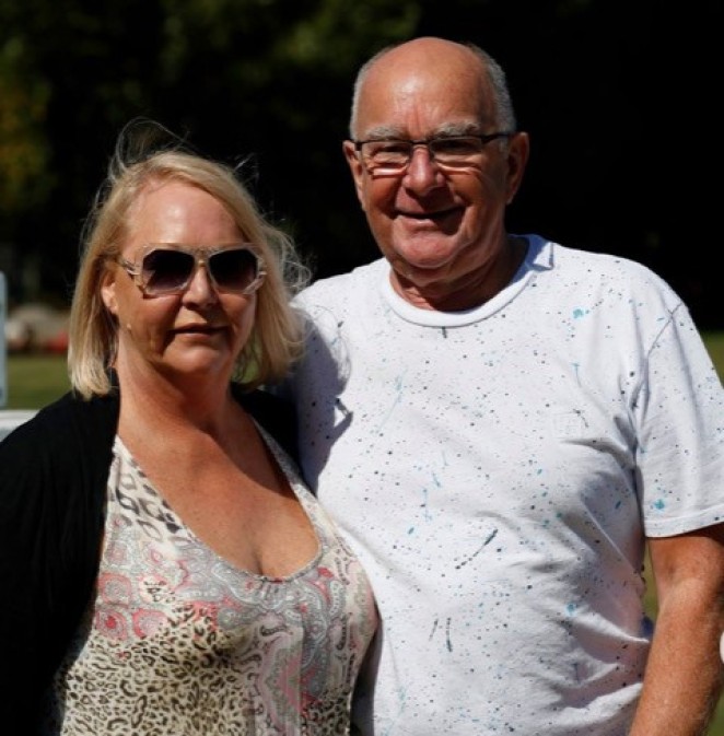 Karyn and Ian enjoying a polo match
