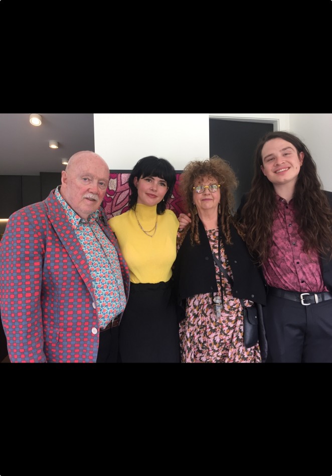 Kevin left with his family Goergia Su and Elliot