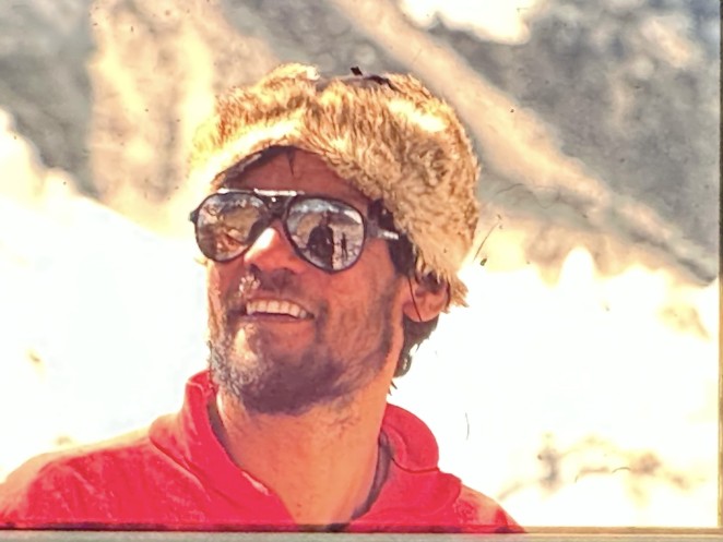 Kim on yet another adventure in 1996