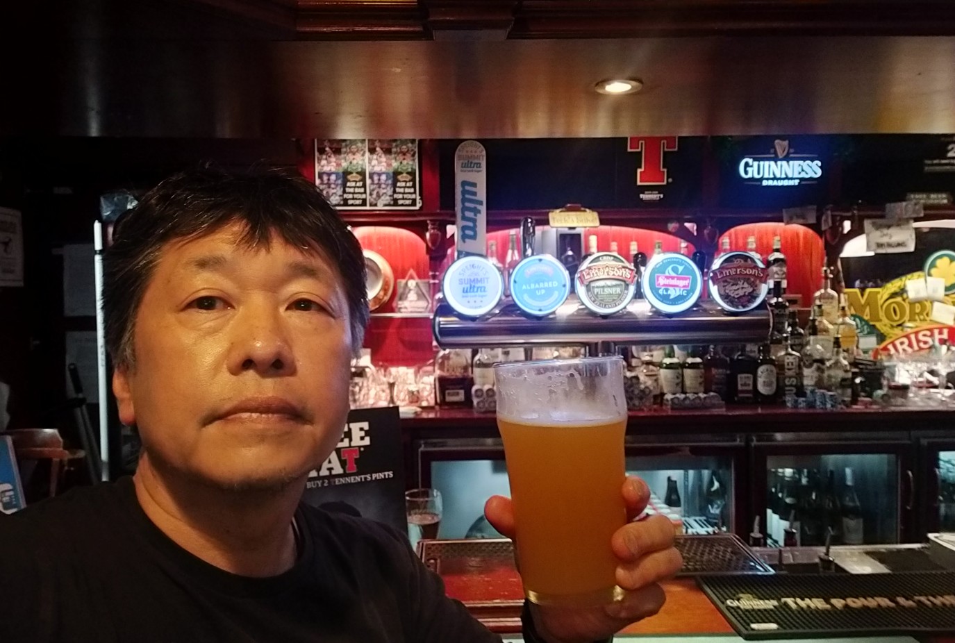 Koji toasts his favourite local English language school the pub