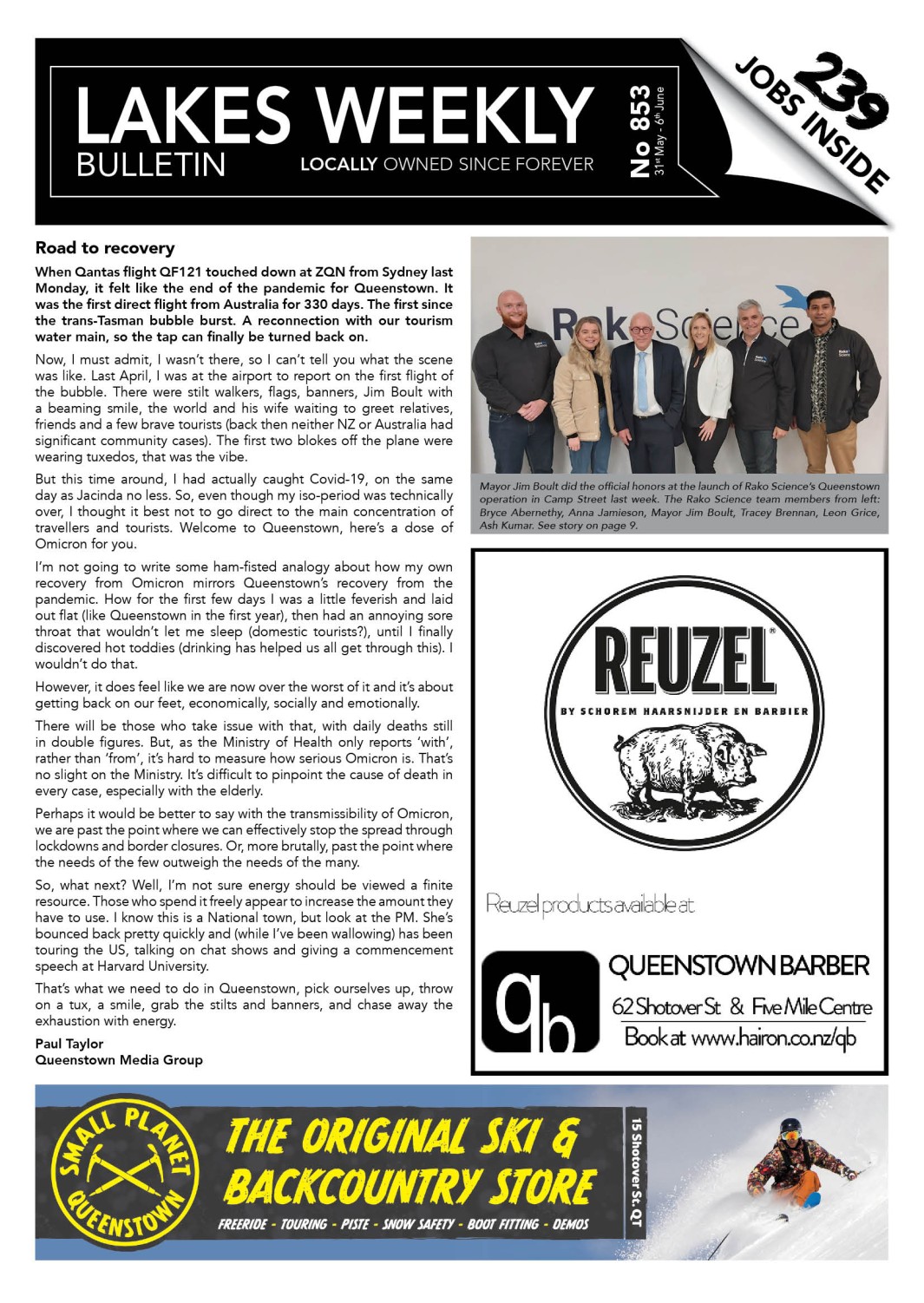 LWB issue 853 front page