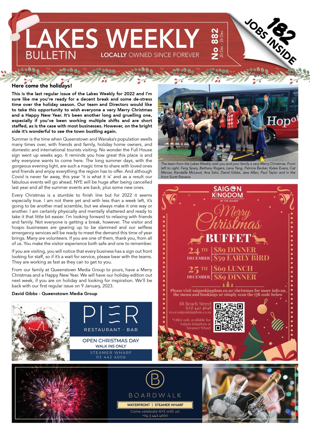 Issue 882 » Lakes Weekly Bulletin