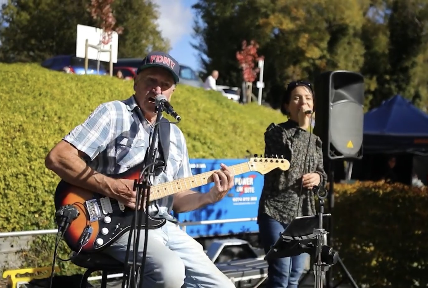 Lyall in action at the Arrowtown Autumn Festival