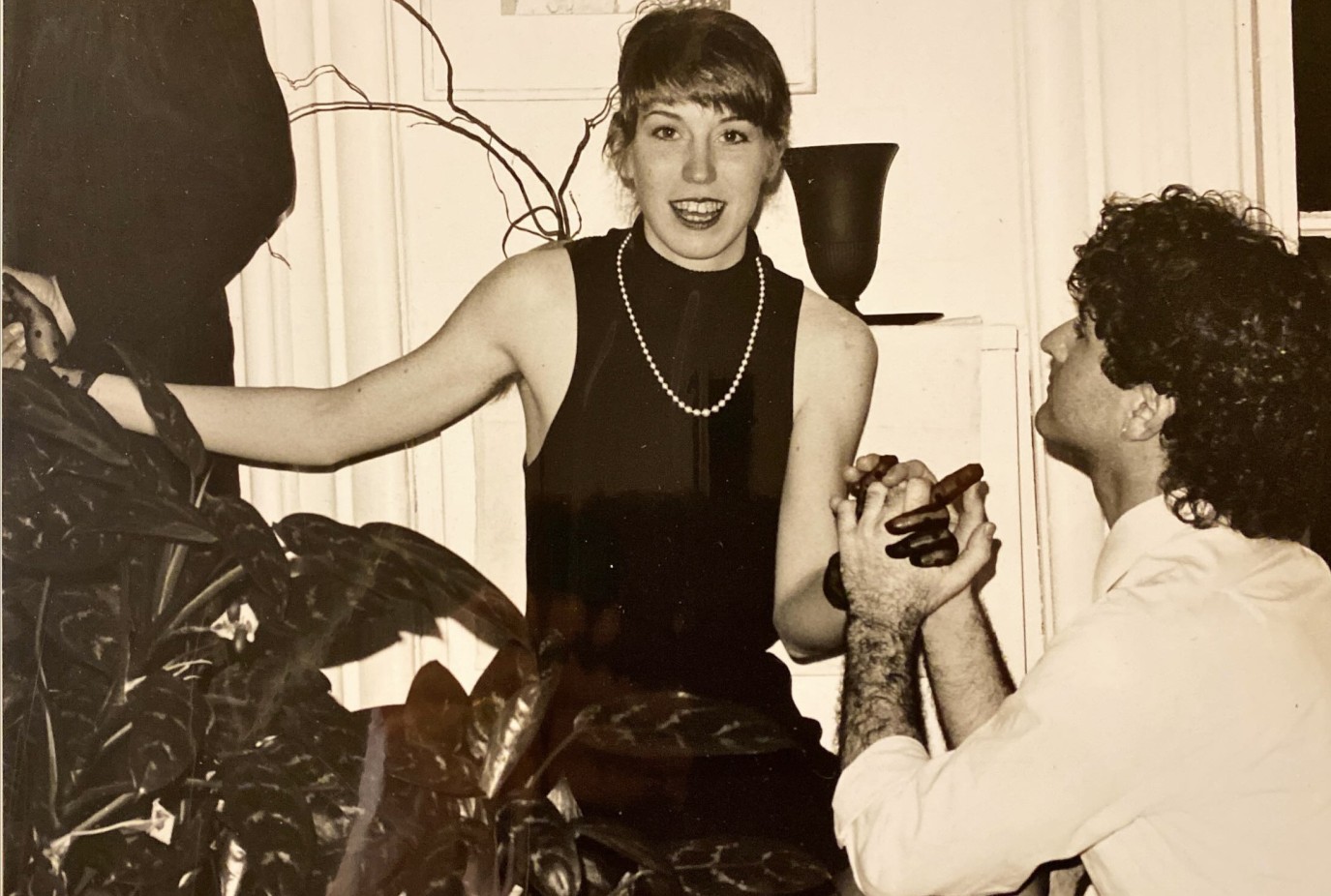 Margaret during her early performing days in New York City in a show she wrote and performed in called Infidelity in 1988 Cropped