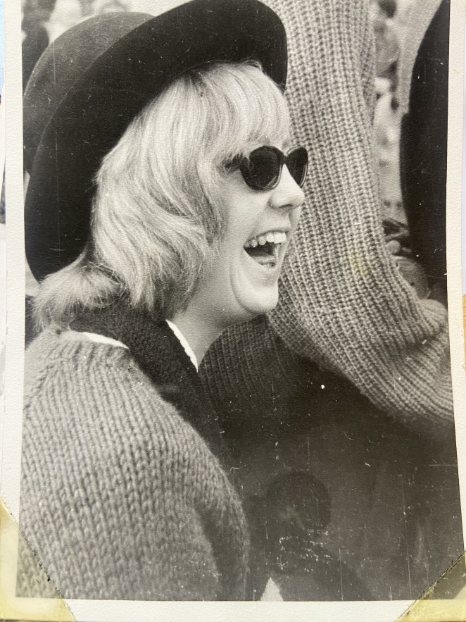 Mary during her 60s Beatnik days