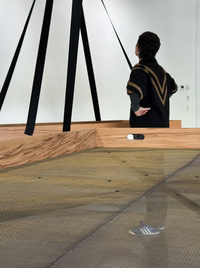 Melissa Macleod in her sculpture