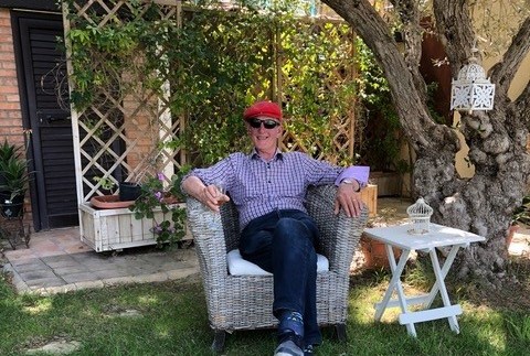 Michael relaxing on holiday in Sicily earlier this year copy