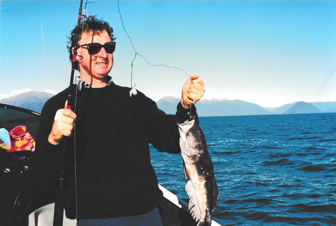 Mike enjoying his favourite pasttime fishing in his younger days copy