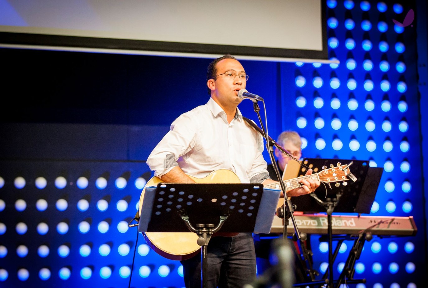 Multi tasking minister Clay sharing his talents v2