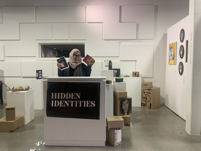 Natasya Zambri of Tahuna Kollektif at the opening of Hidden Identities now on at Te Atamira 1