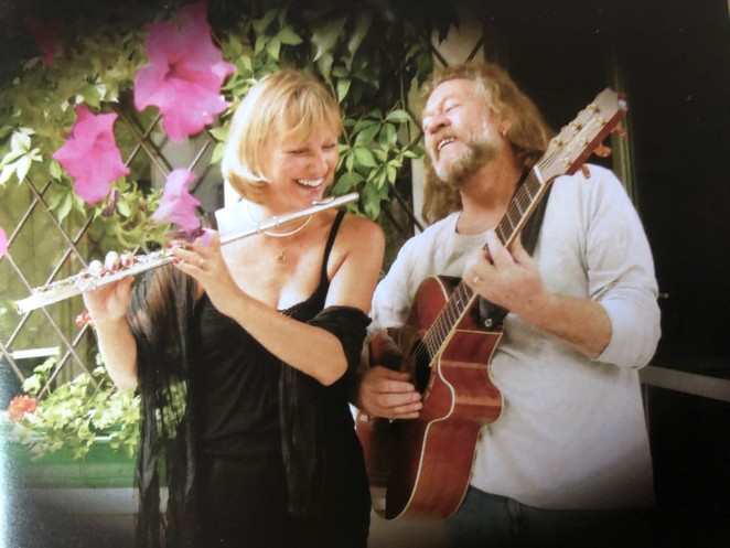 Noel and wife Ela performing together