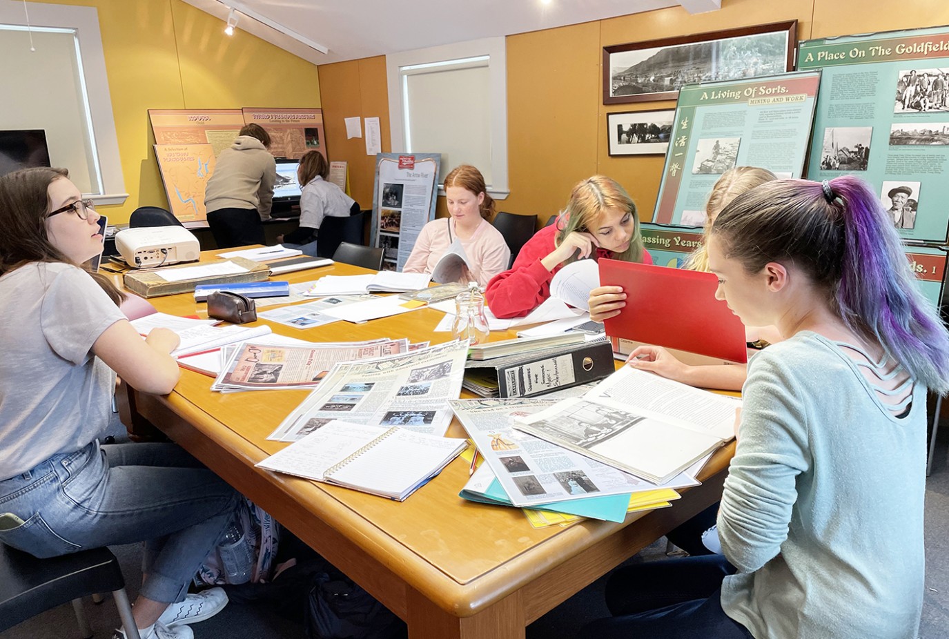 Oxford Area School students scour the treasures in the Lakes District Museum archives 1 copy