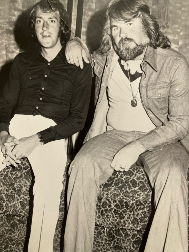 Peter left in much younger days in Queenstown with Kenny Rogers small