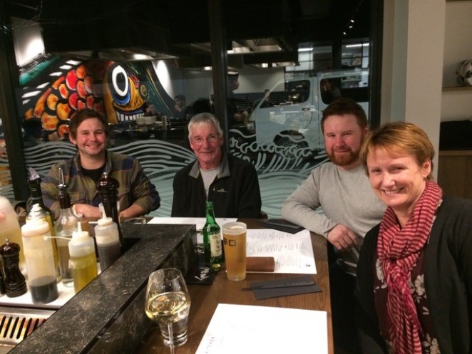 Photo of me my granddaughter and great niece nephew