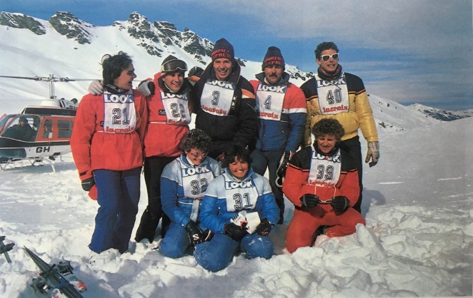 Powder 8s finalist back in the day Katie front centre with Anna Archibald left front.