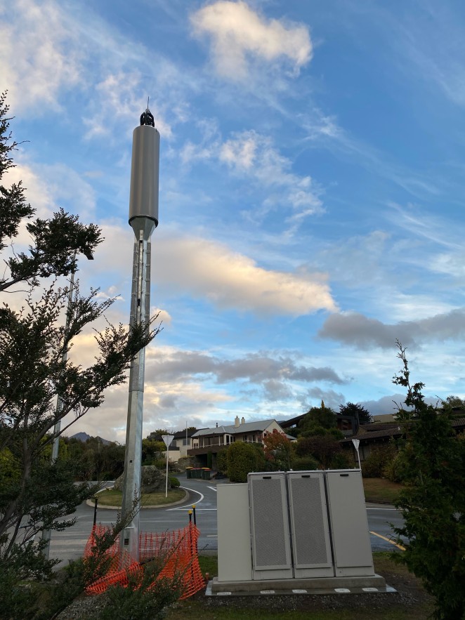 Residents and some golfers are unimpressed about their surprise new cell tower neighbour