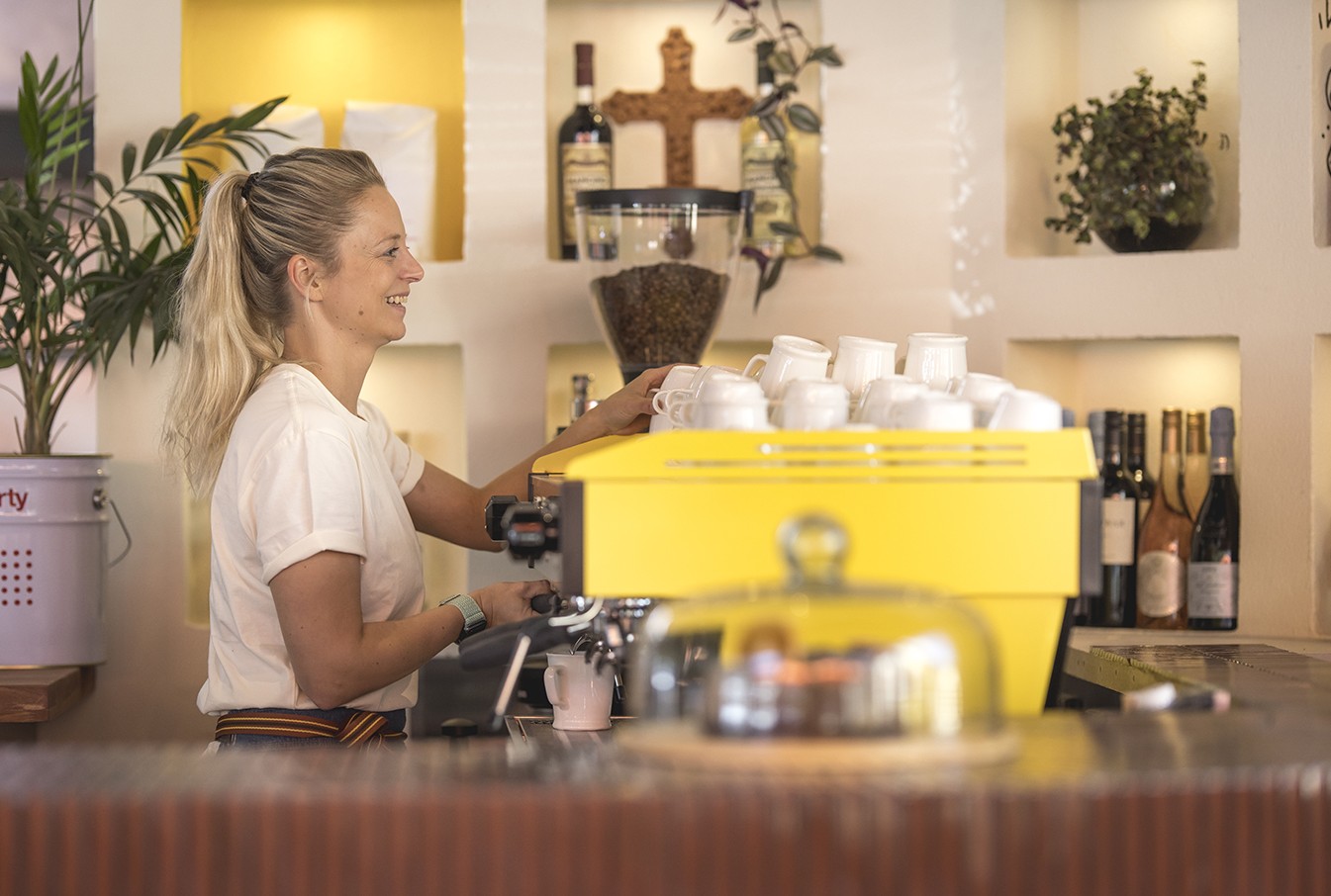 Sara on Coffee Machine at Odd Saint small