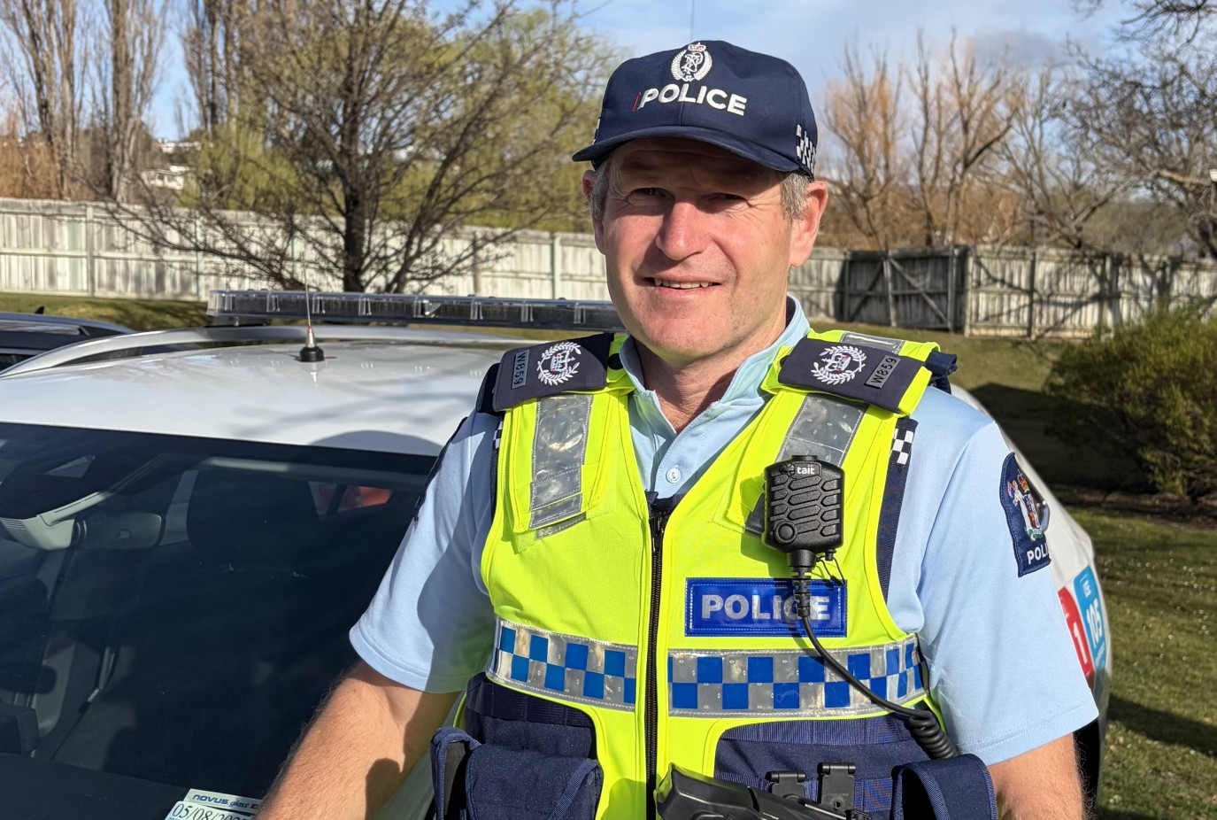 Senior Sergeant Clint Wright about to head out and make our highways safer