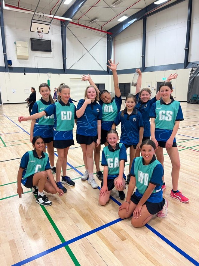 Some of Te Kura Whakatipu o Kawarau Schools budding young netballers ready to take on the season.