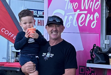 Spud gets a hand with the Two Wild Sisters Catering business from grandson name to come copy