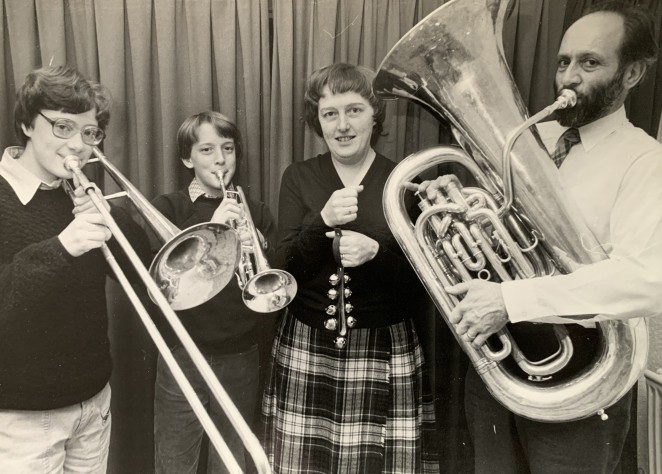 The Wightman family hamming it up back in England in the early days from left Emma Martin and their parents