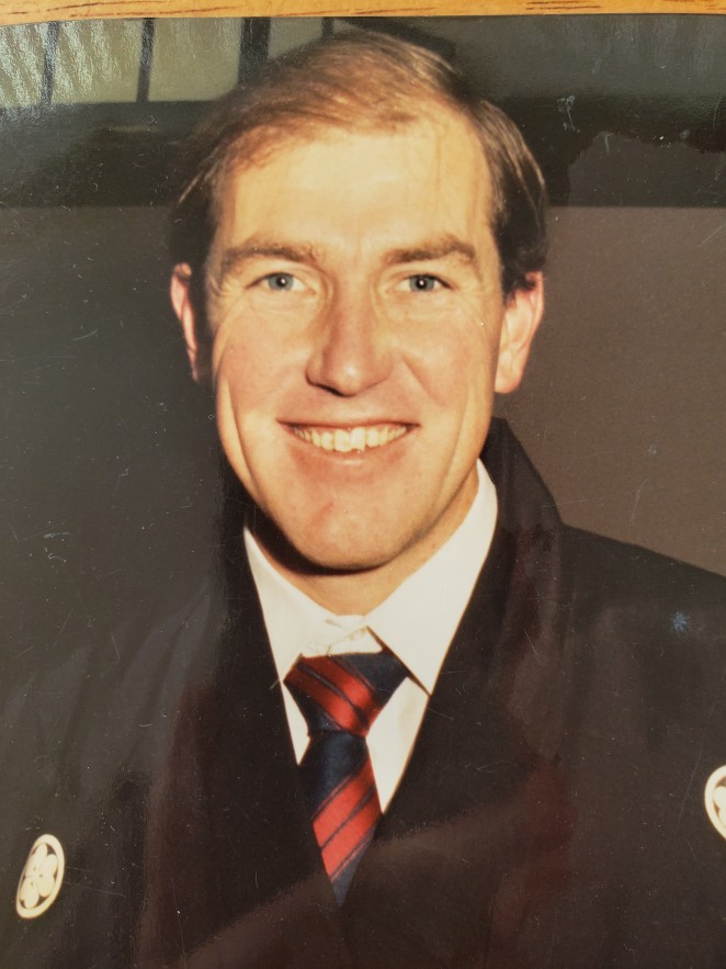 Tony on the opening night of Minami Jujisei in 1986 2