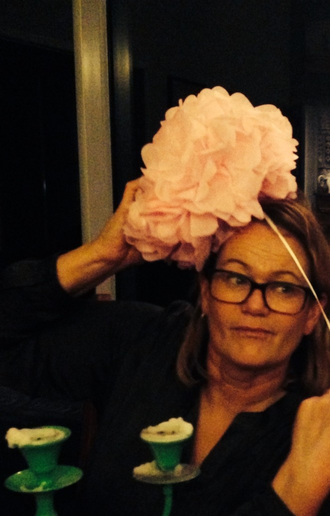 Tracy having a bit of family fun at Christmas