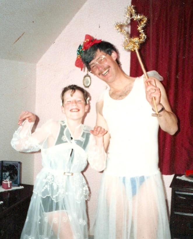 Uncle Greg into home theatrics at a young age shows nephew name how its done copy