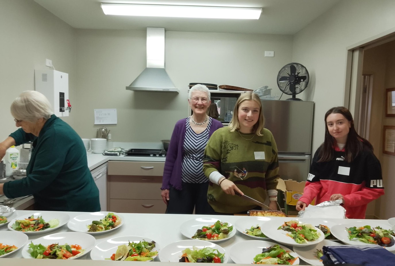 WHS students at Whakatipu Senior Citizens