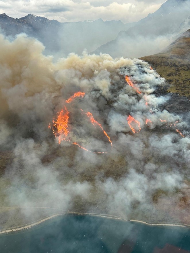 Walter Peak fire 1