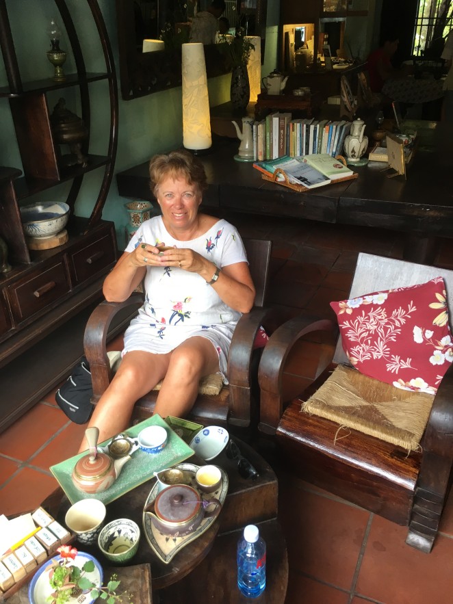 Wendy relaxing in her favourite Vietnamese city Hi An