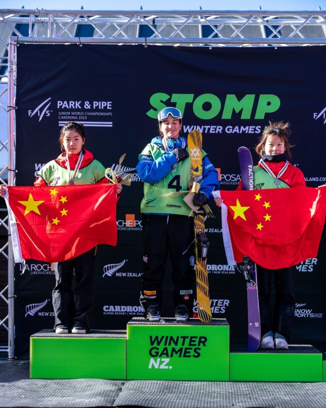 Womens Ski Podium