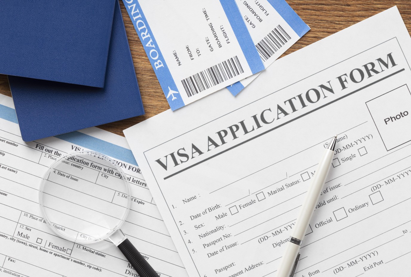 flat lay visa application assortment v2