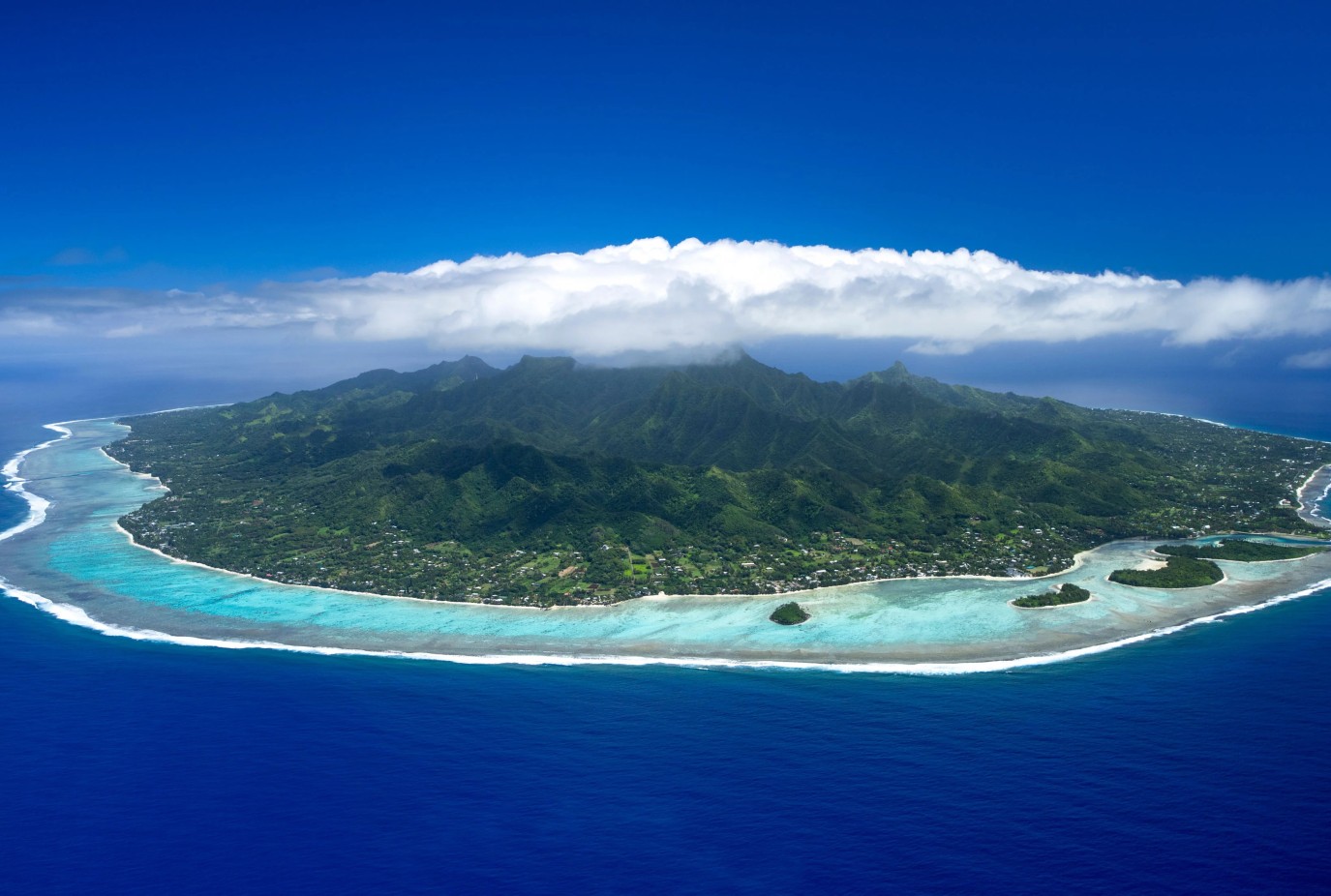 rarotonga full island aerial